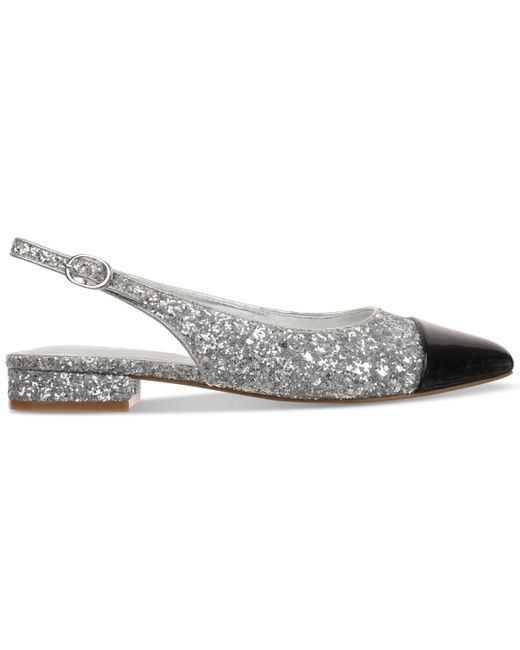 On 34th Metallic Avril Capped-toe Slingback Flats