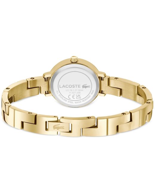 Lacoste Metallic Tivoli Gold-tone Stainless Steel Bracelet Watch 28mm