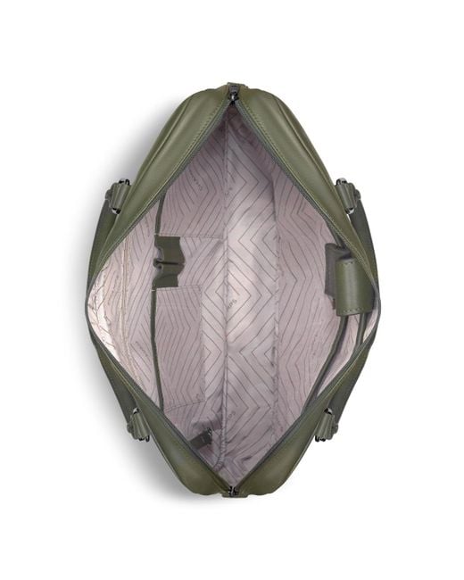 CHAMPS Green Onyx Collection Leather Slim Briefcase