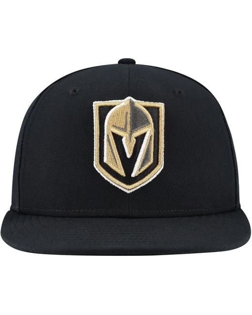 Fanatics Black Vegas Golden Knights Core Fitted Hat for men