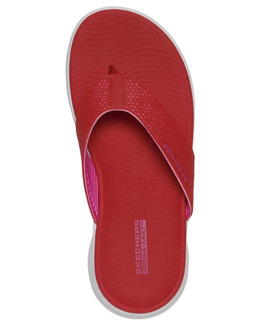 Skechers Red Go Walk Flex Sandal