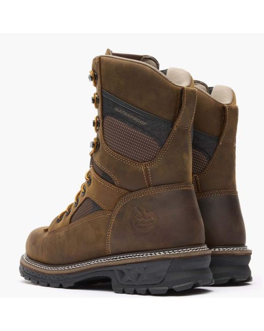 Georgia Boot Brown Ltx Logger 9" Waterproof Work Boot