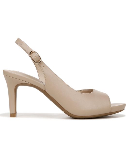 LifeStride Metallic Teller 2 Slingback Peep Toe Pumps