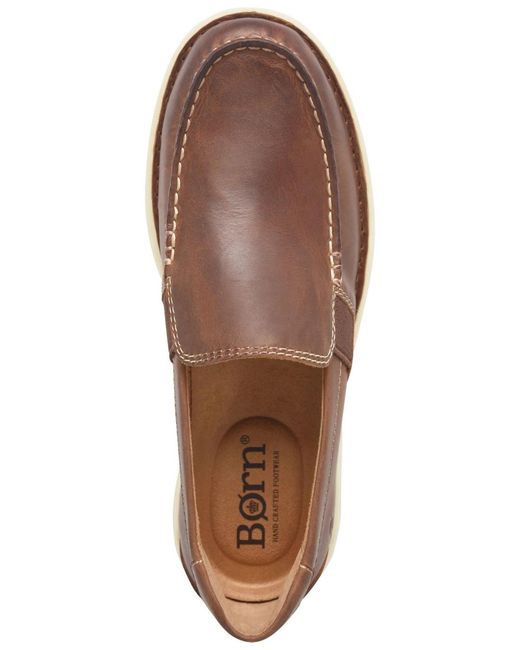 Born Brown Mariner Dress Casual Slip-on Sneakers for men