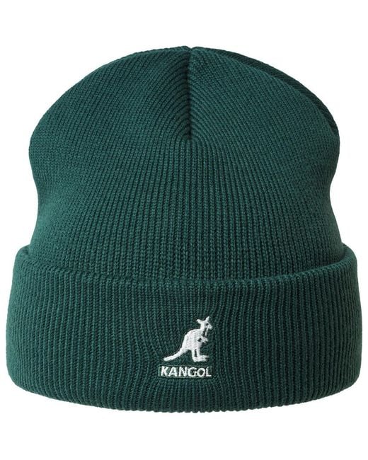 Kangol Green Acrylic Cuff Pull-on Pull-ons & Beanies for men