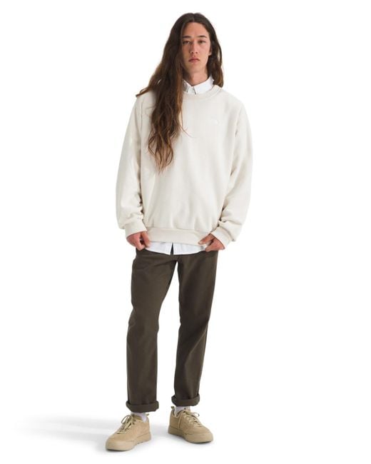 The North Face White Evolution Simple Dome Oversized Crew Sweatshirt for men