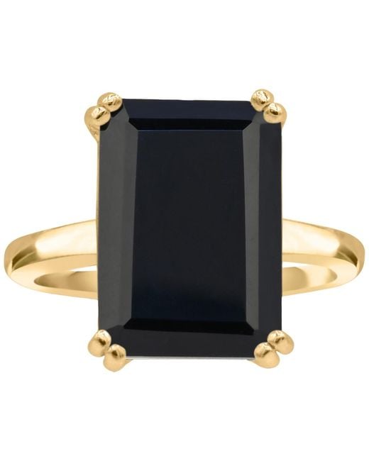Macy's Metallic Gemstone Emerald-cut Statement Ring