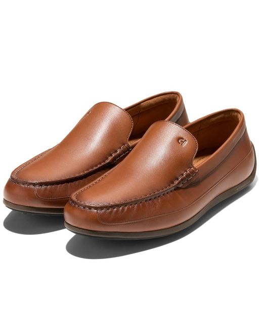 Cole Haan Sullivan Grand Venetian Driving Loafers in Brown  display picture 1