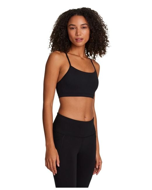 Reebok Black Cropped Pull-on Bra