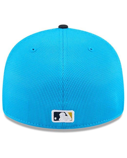 KTZ Neptune Blue/navy Philadelphia Phillies City Connect Batting Practice Low Profile 59fifty Fitted Hat for men