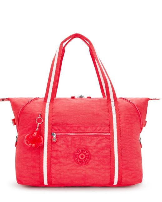 Kipling Red Art M Tote