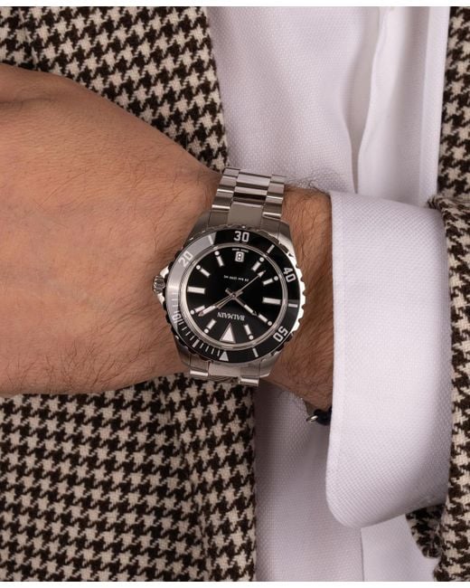 Balmain Metallic Swiss Ophrys Stainless Steel Bracelet Watch 43mm for men