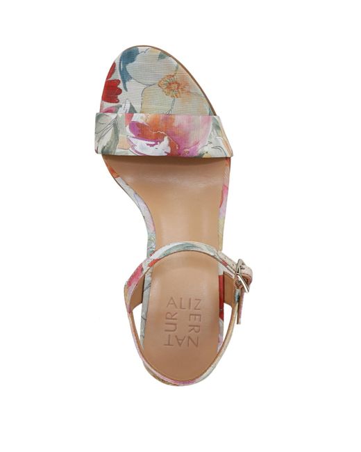 Naturalizer Brown Bristol Block Heel Dress Sandals