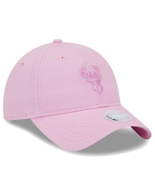 KTZ Pink Milwaukee Bucks Colorpack Tonal 9twenty Adjustable Hat