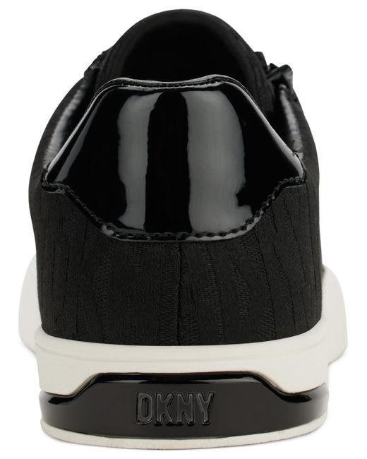 DKNY Black Sarai Lace-up Zip Low-top Sneakers