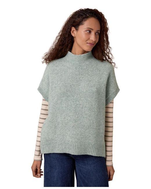 Celtic & Co. Gray Wool-blend Mock Neck Sweater