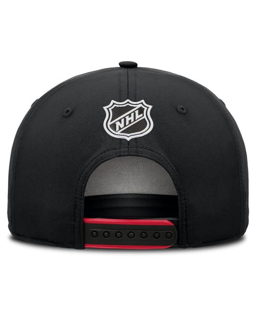 Fanatics Black Ottawa Senators 2025 Nhl Draft Authentic Pro On-stage Podium A-frame Adjustable Hat for men