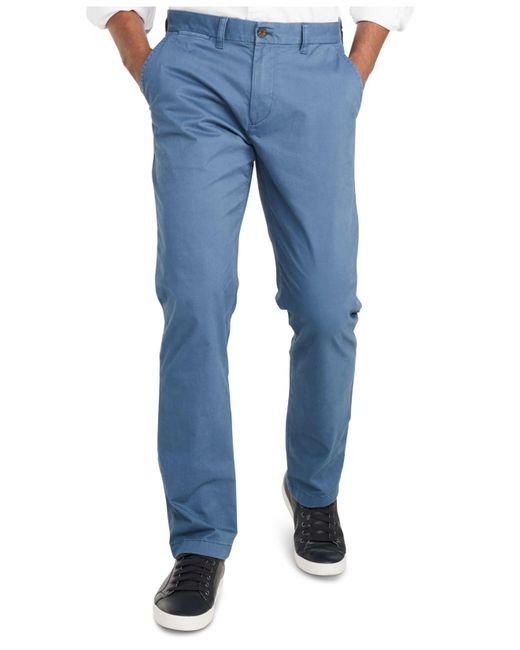 Details about   Tommy Hilfiger Men's TH Flex 5 Pocket Chino Pants Navy Blue 