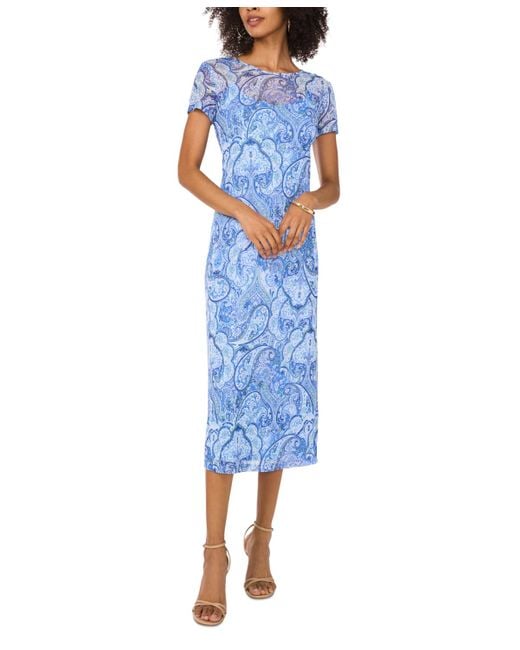 green emerald velvet dress Vince Camuto Womens Embroidered Mesh Midi Dress, 2 Green at Amazon Women's  Clothing store main image 1