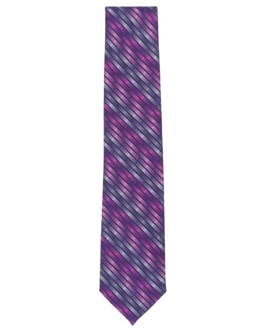 Perry Ellis Purple Perry Ellis Menatte Abstract Stripe Tie for men