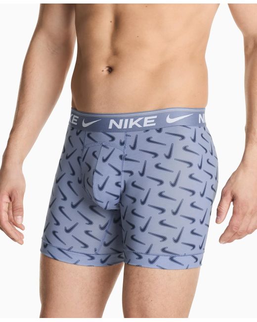 Nike Blue 3-pack Dri-fit Ultra Comfort Boxer Briefs for men