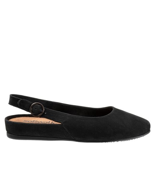 Softwalk® Black Sandy Flat