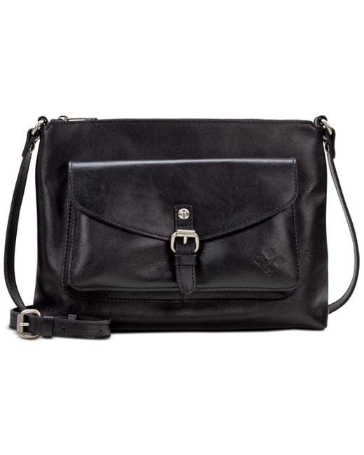 Patricia Nash Kirby East West Leather Crossbody in Black | Lyst