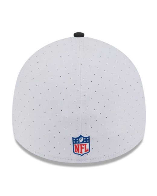 KTZ White/black Cincinnati Bengals 2025 Nfl Training Camp 39thirty Flex Hat for men