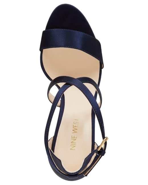 Navy evening sandals Clearance