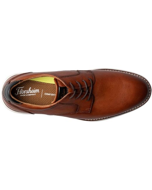 Florsheim Brown Launch Plain Toe Oxford for men