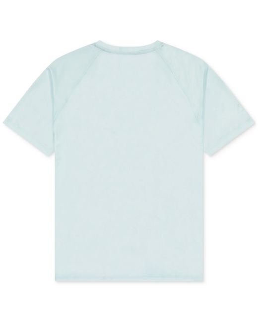 Spyder Blue Short Sleeve Waffle-knit Crewneck Swim Shirt for men