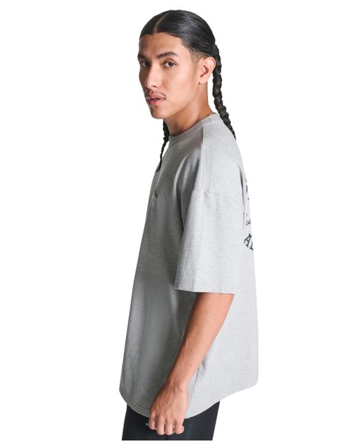 Converse Gray Loose Fit Sneaker Patch T-shirt for men