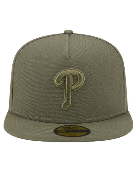 KTZ Green Philadelphia Phillies Color Pack A-frame 59fifty Fitted Hat