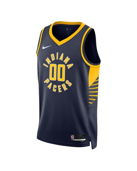 Nike Yellow And Bennedict Mathurin Indiana Pacers Swingman Jersey