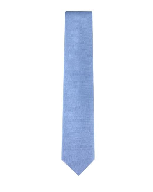 Calvin Klein Blue Solid Silk Classic Tie for men