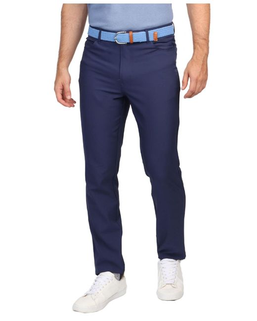 Tailorbyrd Blue Five Pocket Performance Pants for men