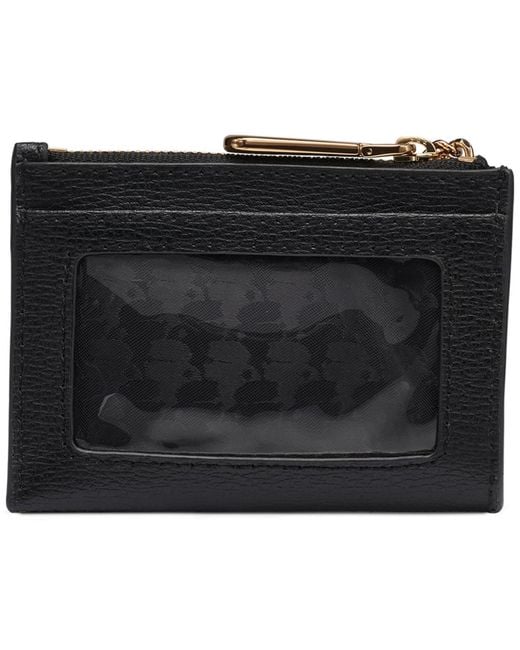 Karl Lagerfeld Black Key Ring Card Case
