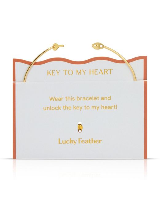 Lucky Feather White Connection Cuff