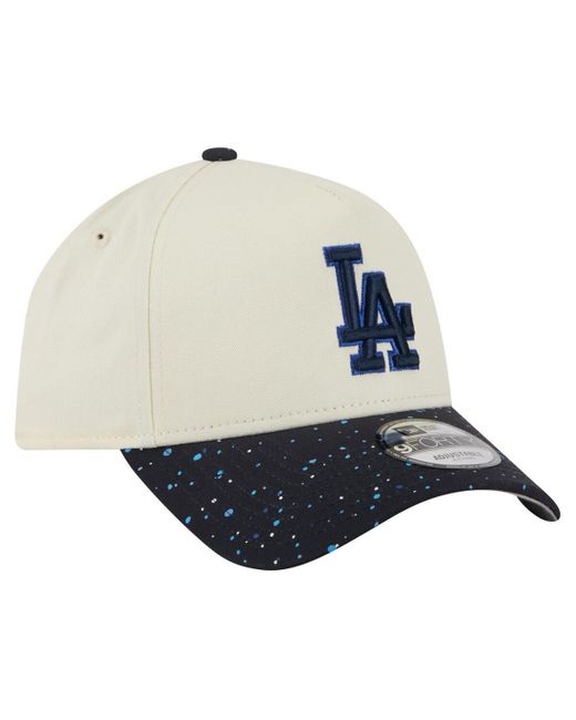 KTZ Blue Los Angeles Dodgers Speckle A-frame 9forty Adjustable Hat for men