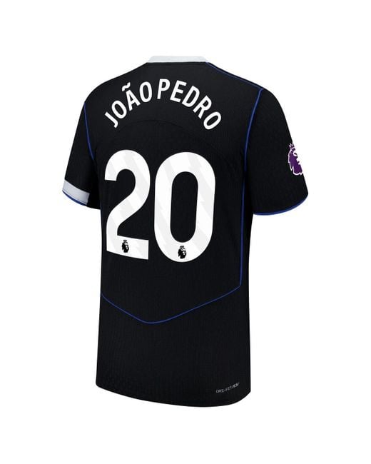 Nike Black Joao Pedro Chelsea 2025/26 Third Authentic Player Jersey for men