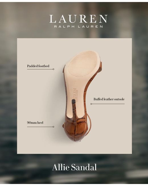 Lauren by Ralph Lauren Metallic Allie Ankle-strap Dress Sandals