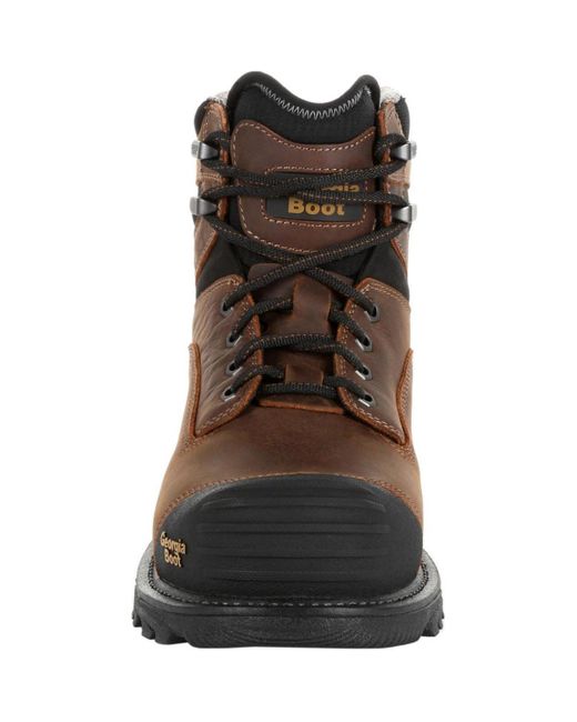 Georgia Boot Brown Rumbler Composite Toe Waterproof Work Boot for men
