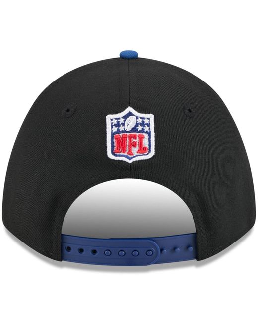KTZ Blue Black/royal Indianapolis Colts 2025 Nfl Draft 9forty A-frame M-crown Adjustable Hat for men