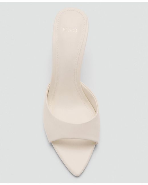 Mango Natural Pointed-heel Sandals