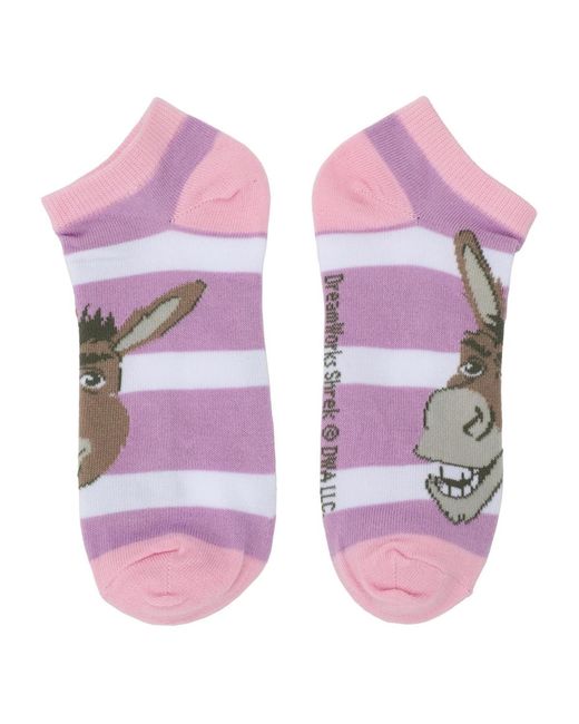 Shrek Green 5-pair Ankle Socks-osfa