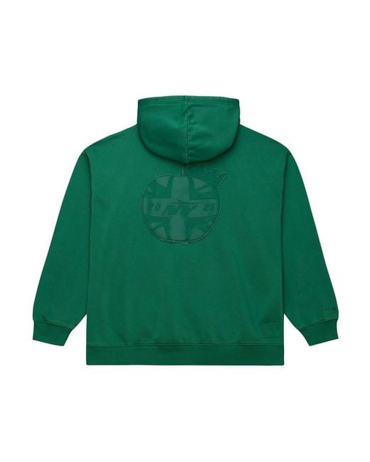 Mitchell & Ness Green New York Jets In London Downtown Collection Fleece Hoodie for men
