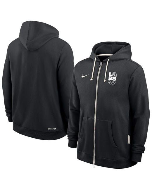 Nike Black La28 Summer Olympics Standard Issue Dri-fit Full-zip Hoodie for men
