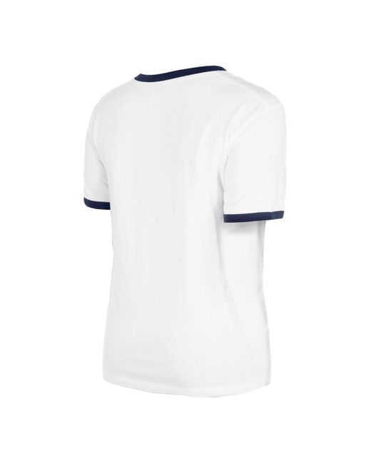 KTZ White Atlanta Braves Oversized Ringer T-shirt