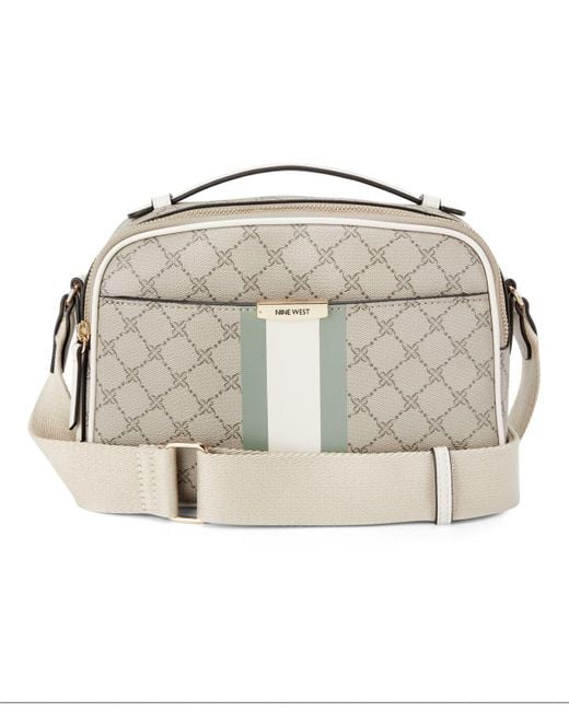 Nine West Cotton Pamela Crossbody Camera Bag in Natural Lyst