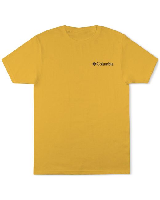 Columbia Yellow Outdoor Club Graphic T-shirt for men